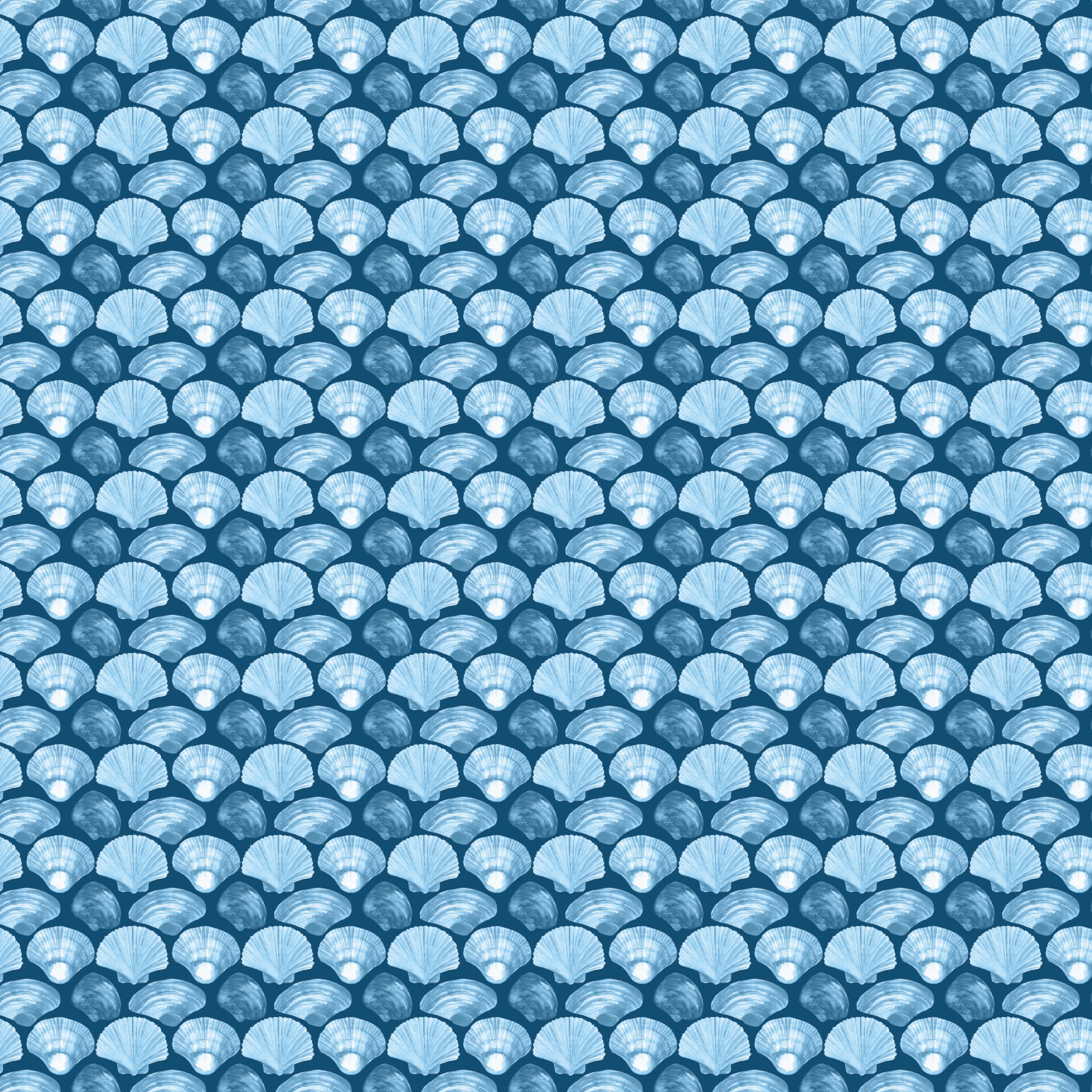 Blue Shells Pattern Acrylic Sheets - CMB Pattern Acrylic